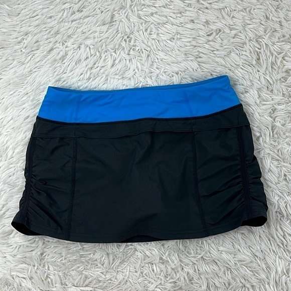 Lululemon Skirt Blue Black - Picture 1 of 8